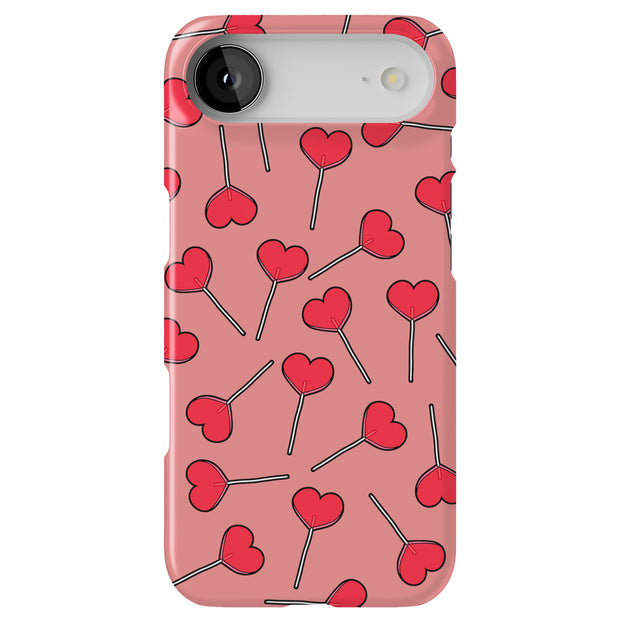 Lollypop Hearts Tough Cases For Apple iPhone (17, 16, 15, 14, 13, 12, 11, X, SE, 8, 7/ Air, Plus, Pro, Max, Mini, XR, XS), Print in USA