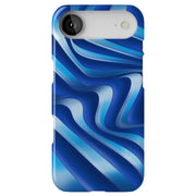 Blue Wavy 1 Tough Cases For Apple iPhone (17, 16, 15, 14, 13, 12, 11, X, SE, 8, 7/ Air, Plus, Pro, Max, Mini, XR, XS), Print in USA