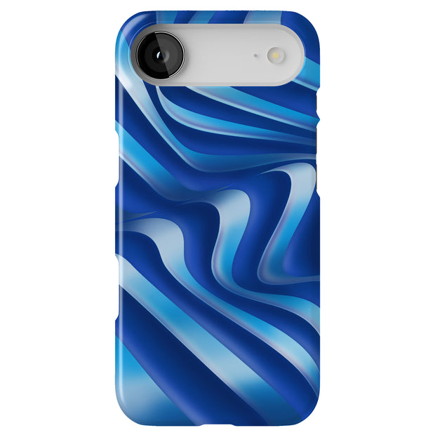 Blue Wavy 1 Tough Cases For Apple iPhone (17, 16, 15, 14, 13, 12, 11, X, SE, 8, 7/ Air, Plus, Pro, Max, Mini, XR, XS), Print in USA