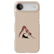 Yoga With Cat Tough Cases For Apple iPhone (17, 16, 15, 14, 13, 12, 11, X, SE, 8, 7/ Air, Plus, Pro, Max, Mini, XR, XS), Print in USA