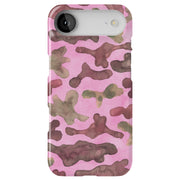Camouflage Pink Tough Cases For Apple iPhone (17, 16, 15, 14, 13, 12, 11, X, SE, 8, 7/ Air, Plus, Pro, Max, Mini, XR, XS), Print in USA