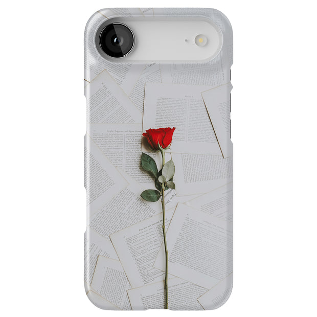 Red Rose Flower Tough Cases For Apple iPhone (17, 16, 15, 14, 13, 12, 11, X, SE, 8, 7/ Air, Plus, Pro, Max, Mini, XR, XS), Print in USA