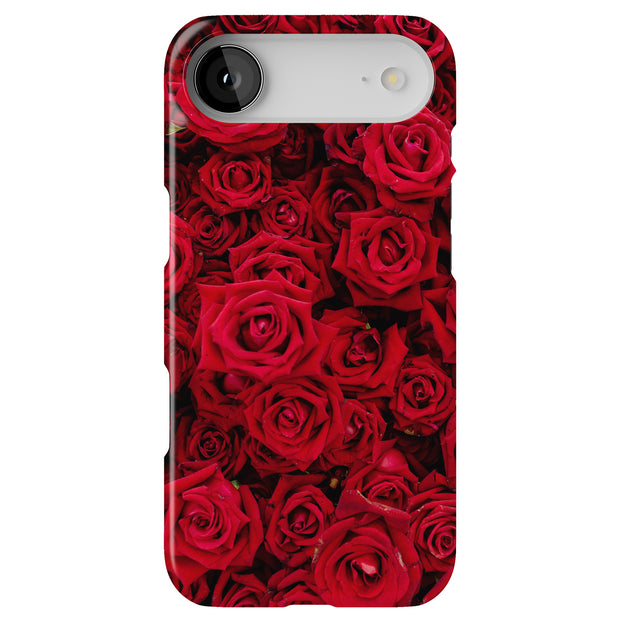 Red Rose Bush Tough Cases For Apple iPhone (17, 16, 15, 14, 13, 12, 11, X, SE, 8, 7/ Air, Plus, Pro, Max, Mini, XR, XS), Print in USA