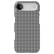 Black Gingham Tough Cases For Apple iPhone (17, 16, 15, 14, 13, 12, 11, X, SE, 8, 7/ Air, Plus, Pro, Max, Mini, XR, XS), Print in USA