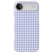 Blue Gingham Tough Cases For Apple iPhone (17, 16, 15, 14, 13, 12, 11, X, SE, 8, 7/ Air, Plus, Pro, Max, Mini, XR, XS), Print in USA
