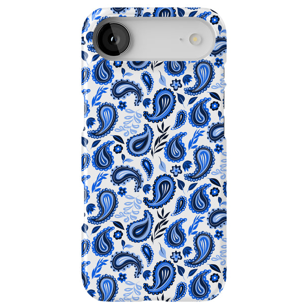 Blue Bandana Tough Cases For Apple iPhone (17, 16, 15, 14, 13, 12, 11, X, SE, 8, 7/ Air, Plus, Pro, Max, Mini, XR, XS), Print in USA