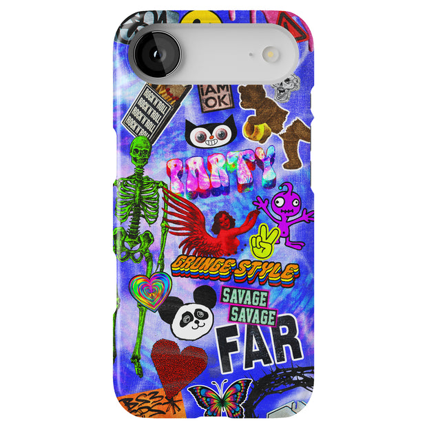 Grunge Style 1 Tough Cases For Apple iPhone (17, 16, 15, 14, 13, 12, 11, X, SE, 8, 7/ Air, Plus, Pro, Max, Mini, XR, XS), Print in USA