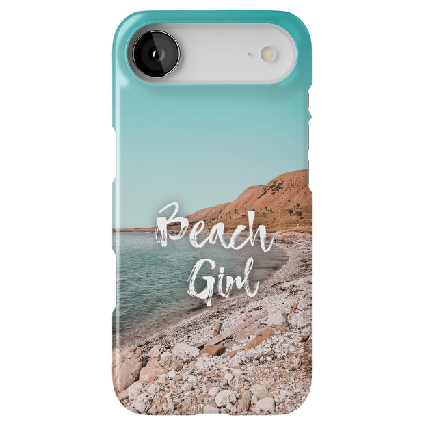 Beach Girl Blue Tough Cases For Apple iPhone (17, 16, 15, 14, 13, 12, 11, X, SE, 8, 7/ Air, Plus, Pro, Max, Mini, XR, XS), Print in USA