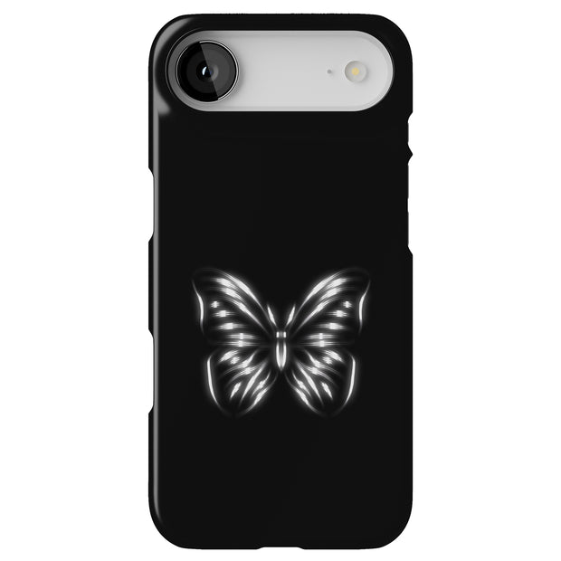 B/W Butterfly Tough Cases For Apple iPhone (17, 16, 15, 14, 13, 12, 11, X, SE, 8, 7/ Air, Plus, Pro, Max, Mini, XR, XS), Print in USA