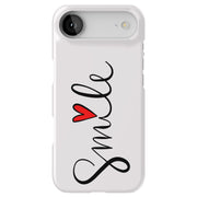Smile Red Heart Tough Cases For Apple iPhone (17, 16, 15, 14, 13, 12, 11, X, SE, 8, 7/ Air, Plus, Pro, Max, Mini, XR, XS), Print in USA
