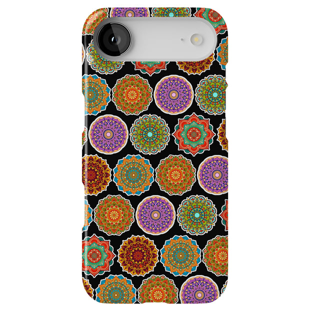 Mandala Art Tough Cases For Apple iPhone (17, 16, 15, 14, 13, 12, 11, X, SE, 8, 7/ Air, Plus, Pro, Max, Mini, XR, XS), Print in USA