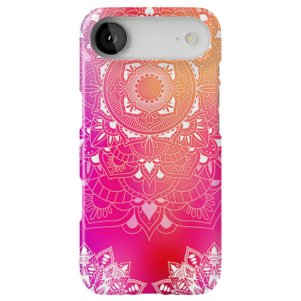 Pink Mandala Tough Cases For Apple iPhone (17, 16, 15, 14, 13, 12, 11, X, SE, 8, 7/ Air, Plus, Pro, Max, Mini, XR, XS), Print in USA