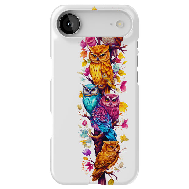 Owls Tree 2 Tough Cases For Apple iPhone (17, 16, 15, 14, 13, 12, 11, X, SE, 8, 7/ Air, Plus, Pro, Max, Mini, XR, XS), Print in USA
