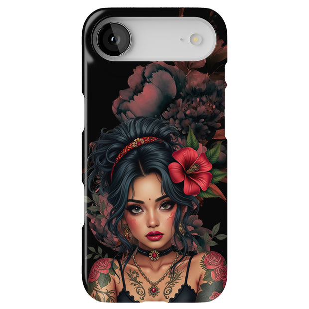 Gothic Girl Tough Cases For Apple iPhone (17, 16, 15, 14, 13, 12, 11, X, SE, 8, 7/ Air, Plus, Pro, Max, Mini, XR, XS), Print in USA