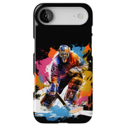 Hockey Grunge Tough Cases For Apple iPhone (17, 16, 15, 14, 13, 12, 11, X, SE, 8, 7/ Air, Plus, Pro, Max, Mini, XR, XS), Print in USA