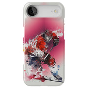 Hockey Painting Tough Cases For Apple iPhone (17, 16, 15, 14, 13, 12, 11, X, SE, 8, 7/ Air, Plus, Pro, Max, Mini, XR, XS), Print in USA