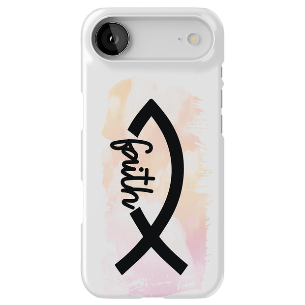 Faith Fish Tough Cases For Apple iPhone (17, 16, 15, 14, 13, 12, 11, X, SE, 8, 7/ Air, Plus, Pro, Max, Mini, XR, XS), Print in USA