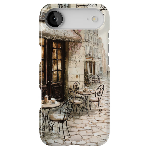 Parisian Café 1 Tough Cases For Apple iPhone (17, 16, 15, 14, 13, 12, 11, X, SE, 8, 7/ Air, Plus, Pro, Max, Mini, XR, XS), Print in USA