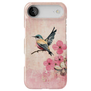 Bird Floral Tough Cases For Apple iPhone (17, 16, 15, 14, 13, 12, 11, X, SE, 8, 7/ Air, Plus, Pro, Max, Mini, XR, XS), Print in USA