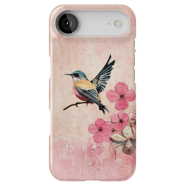 Bird Floral Tough Cases For Apple iPhone (17, 16, 15, 14, 13, 12, 11, X, SE, 8, 7/ Air, Plus, Pro, Max, Mini, XR, XS), Print in USA