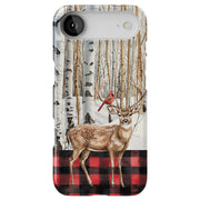 Winter Snow Deer 1 Tough Cases For Apple iPhone (17, 16, 15, 14, 13, 12, 11, X, SE, 8, 7/ Air, Plus, Pro, Max, Mini, XR, XS), Print in USA
