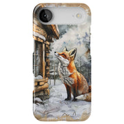 Winter Snow Fox Tough Cases For Apple iPhone (17, 16, 15, 14, 13, 12, 11, X, SE, 8, 7/ Air, Plus, Pro, Max, Mini, XR, XS), Print in USA