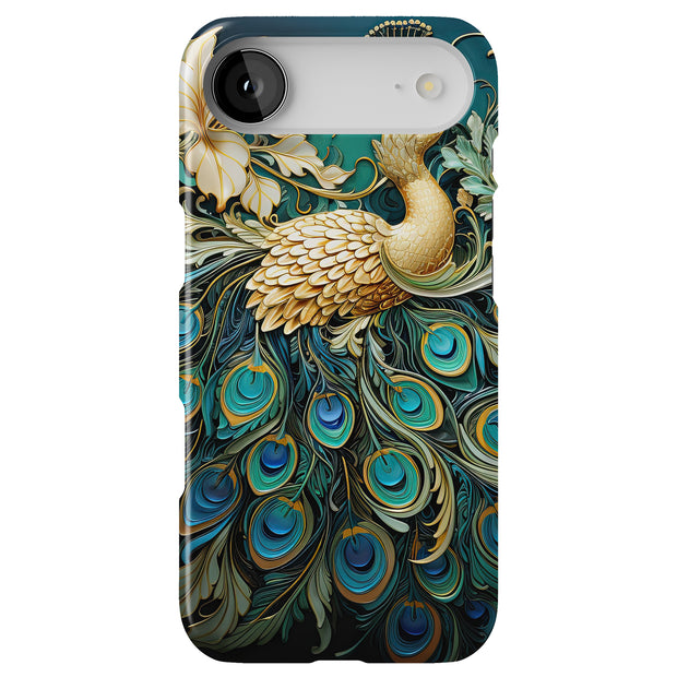 Peacock Feather Tough Cases For Apple iPhone (17, 16, 15, 14, 13, 12, 11, X, SE, 8, 7/ Air, Plus, Pro, Max, Mini, XR, XS), Print in USA