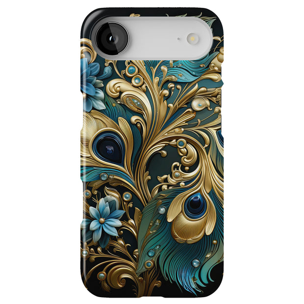 Jewel Feather 2 Tough Cases For Apple iPhone (17, 16, 15, 14, 13, 12, 11, X, SE, 8, 7/ Air, Plus, Pro, Max, Mini, XR, XS), Print in USA