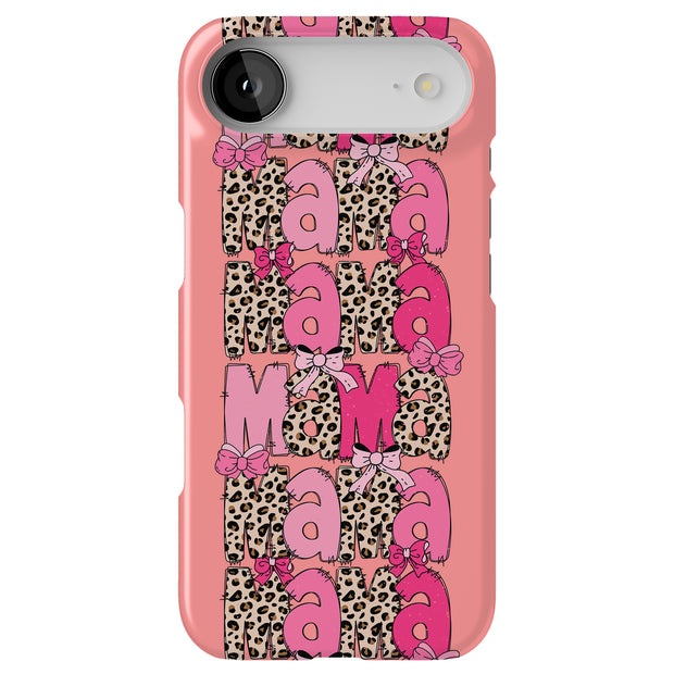 Leopard Mama 1 Tough Cases For Apple iPhone (17, 16, 15, 14, 13, 12, 11, X, SE, 8, 7/ Air, Plus, Pro, Max, Mini, XR, XS), Print in USA
