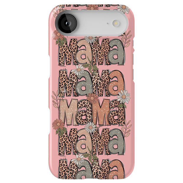 Leopard Mama 2 Tough Cases For Apple iPhone (17, 16, 15, 14, 13, 12, 11, X, SE, 8, 7/ Air, Plus, Pro, Max, Mini, XR, XS), Print in USA