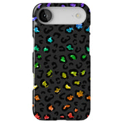 Rainbow Leopard Tough Cases For Apple iPhone (17, 16, 15, 14, 13, 12, 11, X, SE, 8, 7/ Air, Plus, Pro, Max, Mini, XR, XS), Print in USA