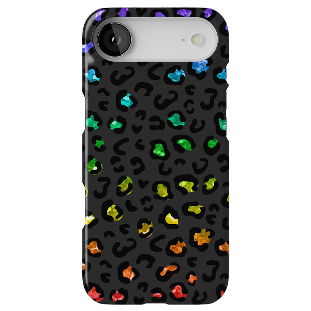 Rainbow Leopard Tough Cases For Apple iPhone (17, 16, 15, 14, 13, 12, 11, X, SE, 8, 7/ Air, Plus, Pro, Max, Mini, XR, XS), Print in USA