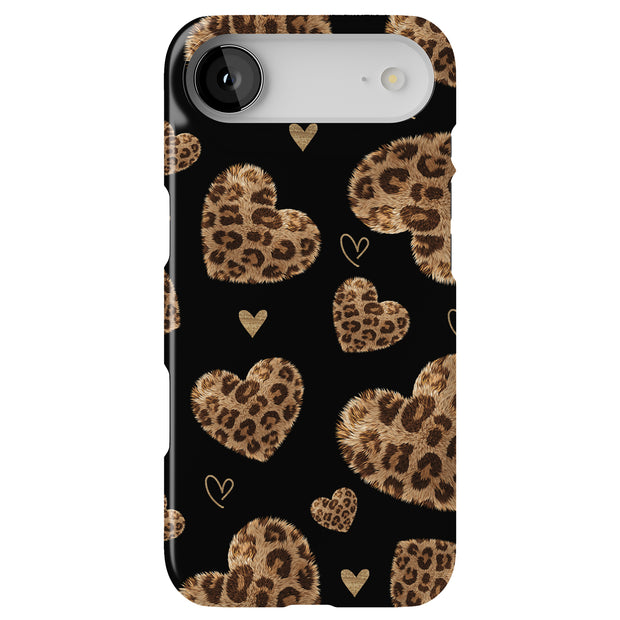 Leopard Hearts Tough Cases For Apple iPhone (17, 16, 15, 14, 13, 12, 11, X, SE, 8, 7/ Air, Plus, Pro, Max, Mini, XR, XS), Print in USA
