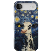 Cow Night 2 Tough Cases For Apple iPhone (17, 16, 15, 14, 13, 12, 11, X, SE, 8, 7/ Air, Plus, Pro, Max, Mini, XR, XS), Print in USA