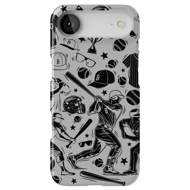 Baseball Icons Tough Cases For Apple iPhone (17, 16, 15, 14, 13, 12, 11, X, SE, 8, 7/ Air, Plus, Pro, Max, Mini, XR, XS), Print in USA