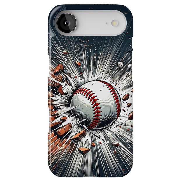 Baseball Smash Tough Cases For Apple iPhone (17, 16, 15, 14, 13, 12, 11, X, SE, 8, 7/ Air, Plus, Pro, Max, Mini, XR, XS), Print in USA