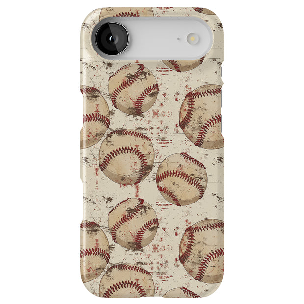 Old Baseballs 2 Tough Cases For Apple iPhone (17, 16, 15, 14, 13, 12, 11, X, SE, 8, 7/ Air, Plus, Pro, Max, Mini, XR, XS), Print in USA