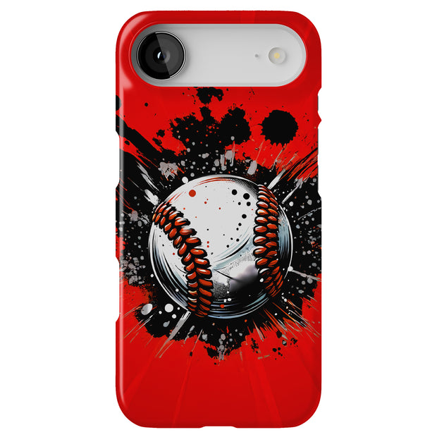 Baseball Crash Tough Cases For Apple iPhone (17, 16, 15, 14, 13, 12, 11, X, SE, 8, 7/ Air, Plus, Pro, Max, Mini, XR, XS), Print in USA