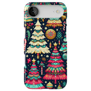Xmas Trees Tough Cases For Apple iPhone (17, 16, 15, 14, 13, 12, 11, X, SE, 8, 7/ Air, Plus, Pro, Max, Mini, XR, XS), Print in USA