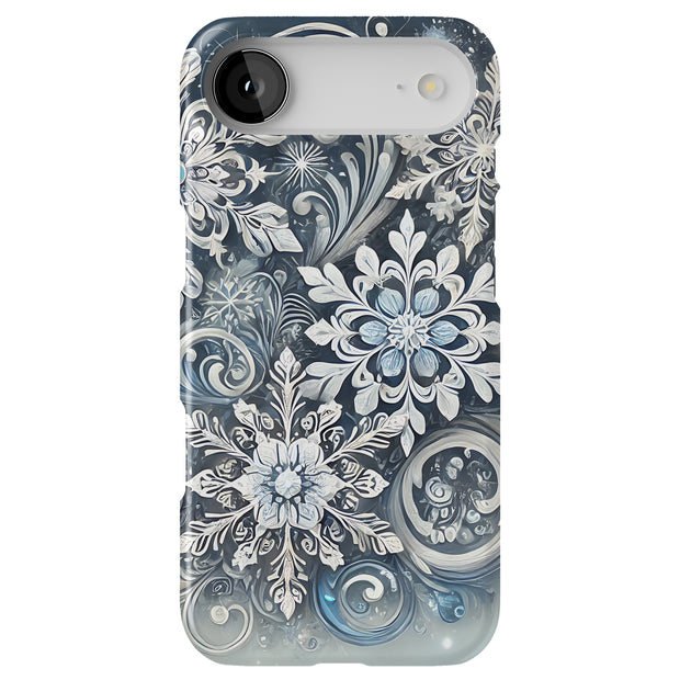 Xmas Snow White Tough Cases For Apple iPhone (17, 16, 15, 14, 13, 12, 11, X, SE, 8, 7/ Air, Plus, Pro, Max, Mini, XR, XS), Print in USA