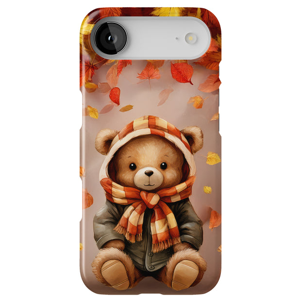 Autumn Bear 1 Tough Cases For Apple iPhone (17, 16, 15, 14, 13, 12, 11, X, SE, 8, 7/ Air, Plus, Pro, Max, Mini, XR, XS), Print in USA