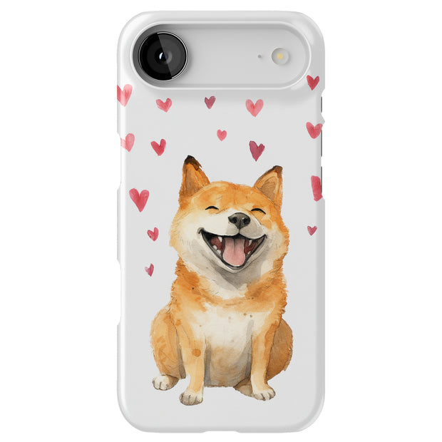 Shiba Inu Love Tough Cases For Apple iPhone (17, 16, 15, 14, 13, 12, 11, X, SE, 8, 7/ Air, Plus, Pro, Max, Mini, XR, XS), Print in USA