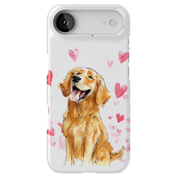 Golden Retriever Tough Cases For Apple iPhone (17, 16, 15, 14, 13, 12, 11, X, SE, 8, 7/ Air, Plus, Pro, Max, Mini, XR, XS), Print in USA