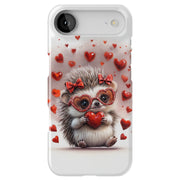 Cute Hedgehog Tough Cases For Apple iPhone (17, 16, 15, 14, 13, 12, 11, X, SE, 8, 7/ Air, Plus, Pro, Max, Mini, XR, XS), Print in USA