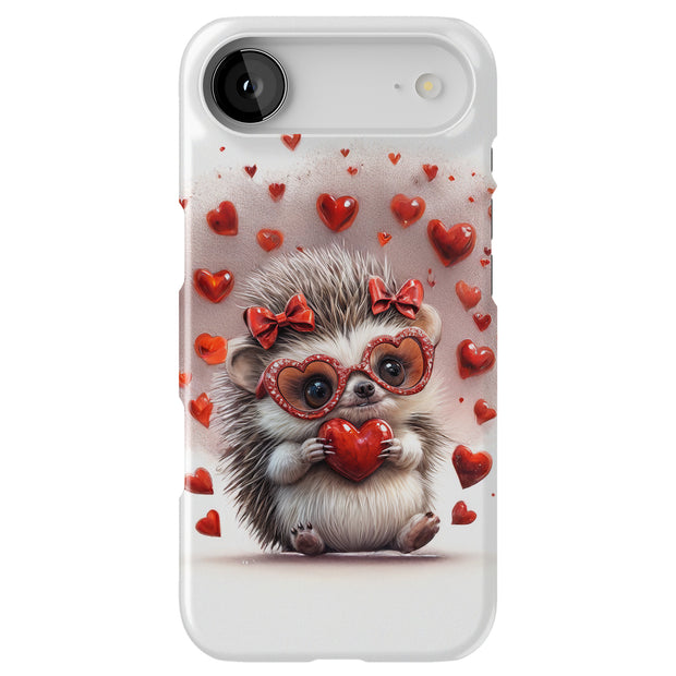 Cute Hedgehog Tough Cases For Apple iPhone (17, 16, 15, 14, 13, 12, 11, X, SE, 8, 7/ Air, Plus, Pro, Max, Mini, XR, XS), Print in USA