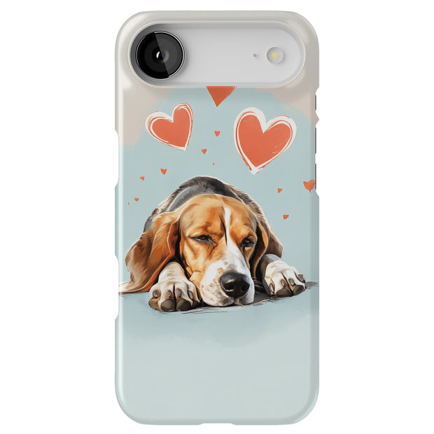 Sleepy Foxhound Tough Cases For Apple iPhone (17, 16, 15, 14, 13, 12, 11, X, SE, 8, 7/ Air, Plus, Pro, Max, Mini, XR, XS), Print in USA