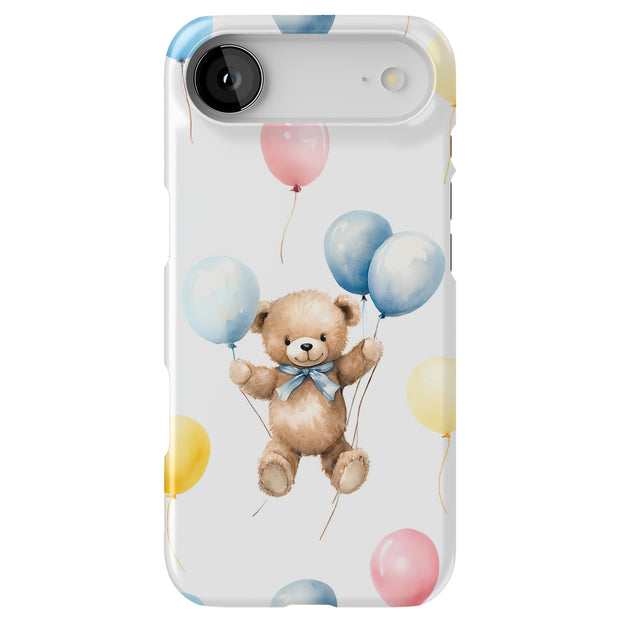 Bear Balloons Tough Cases For Apple iPhone (17, 16, 15, 14, 13, 12, 11, X, SE, 8, 7/ Air, Plus, Pro, Max, Mini, XR, XS), Print in USA