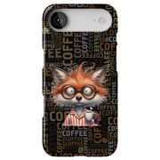 Need Coffee Fox Tough Cases For Apple iPhone (17, 16, 15, 14, 13, 12, 11, X, SE, 8, 7/ Air, Plus, Pro, Max, Mini, XR, XS), Print in USA