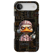 Coffee Duck Tough Cases For Apple iPhone (17, 16, 15, 14, 13, 12, 11, X, SE, 8, 7/ Air, Plus, Pro, Max, Mini, XR, XS), Print in USA