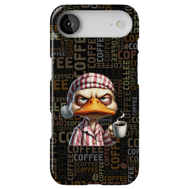 Coffee Duck Tough Cases For Apple iPhone (17, 16, 15, 14, 13, 12, 11, X, SE, 8, 7/ Air, Plus, Pro, Max, Mini, XR, XS), Print in USA